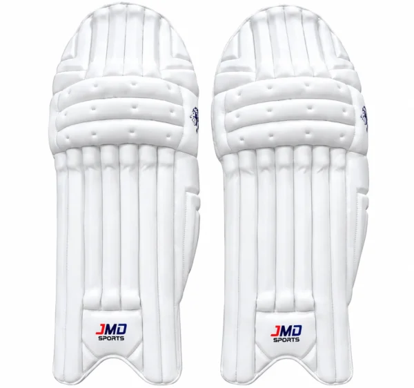 Symmetrical White Cricket Batting Pads JMD Players Cricket Batting Pads